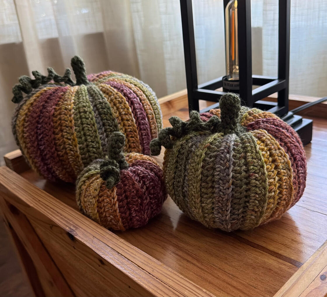 Pumpkin Trio - Green/Gold/Burgundy