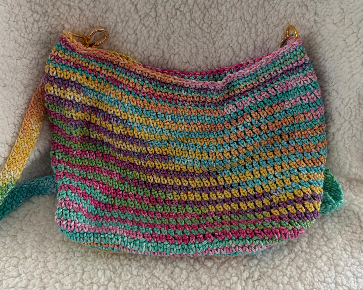 Rectangular bottom Bag - multi